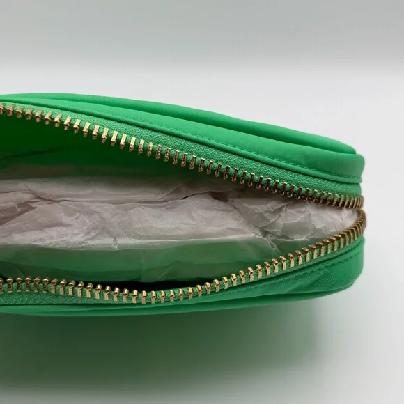 Stoney Clover Lane Classic Small Pouch Avocado Nylon Zip Cosmetic Bag - Picture 12 of 16